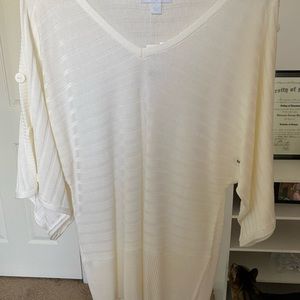 Short sleeve, lightweight sweater top